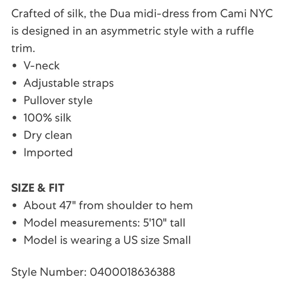 Cami NYC Black Asymmetrical Ruffle Dress - Picture 5 of 5